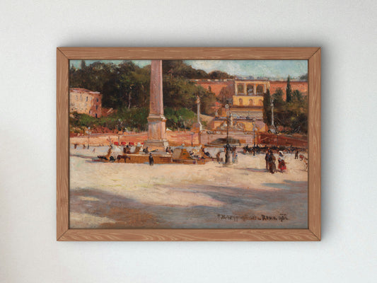 In Rome by Feliks Wygrzywalski 1906, Wall Art Print, Fine Art Reproduction, Museum Quality Decor, Poster