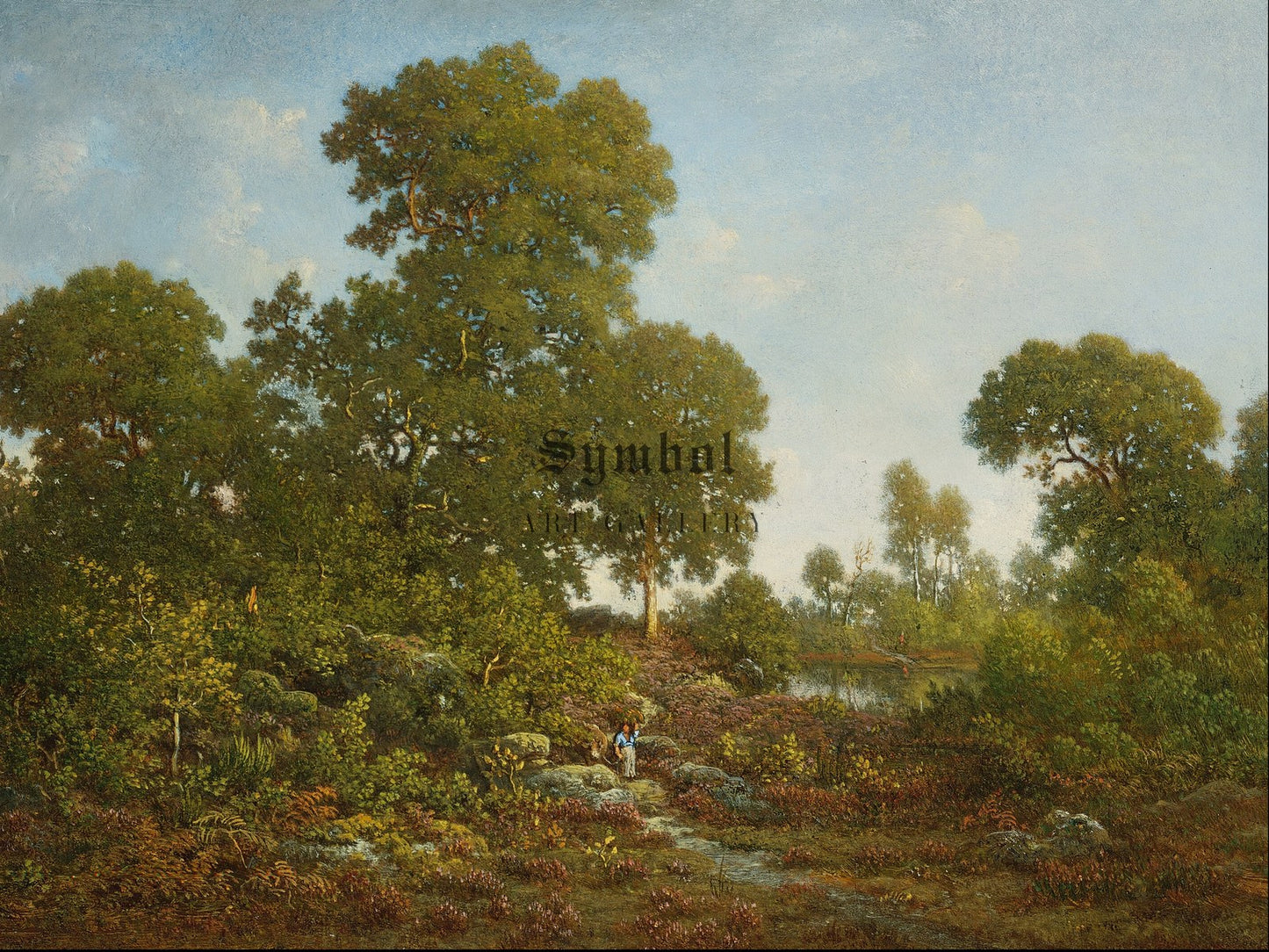 Springtime by Théodore Rousseau 1860, Wall Art Print, Fine Art Reproduction, Museum Quality Decor, Poster