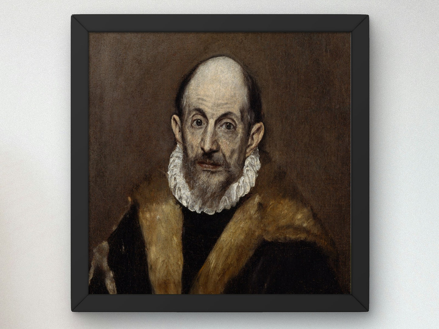Portrait of an Old Man by El Greco 1595, Wall Art Print, Fine Art Reproduction, Museum Quality Decor, Poster