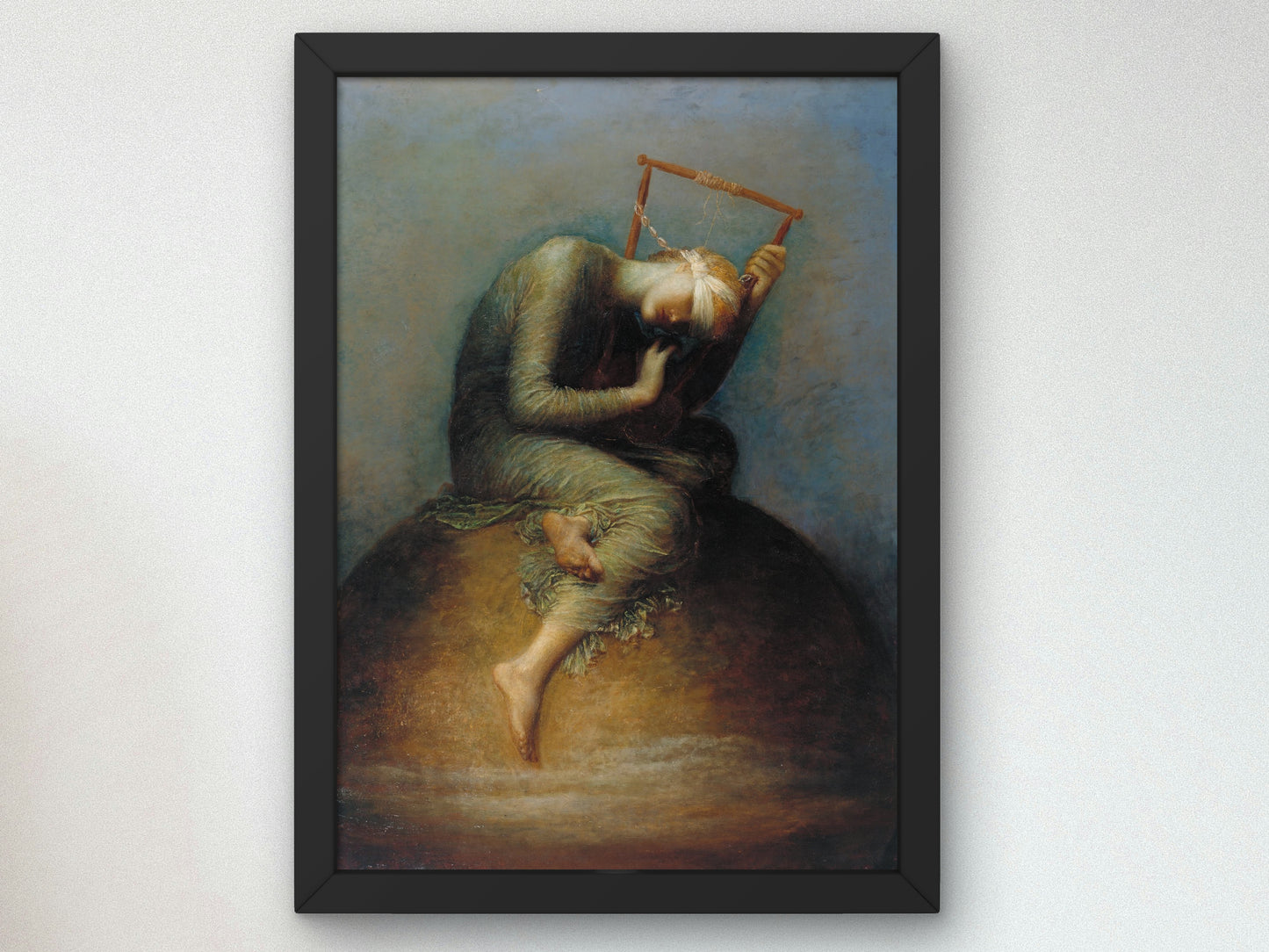 Hope by George Frederic Watts 1886, Wall Art Print, Fine Art Reproduction, Museum Quality Decor, Poster
