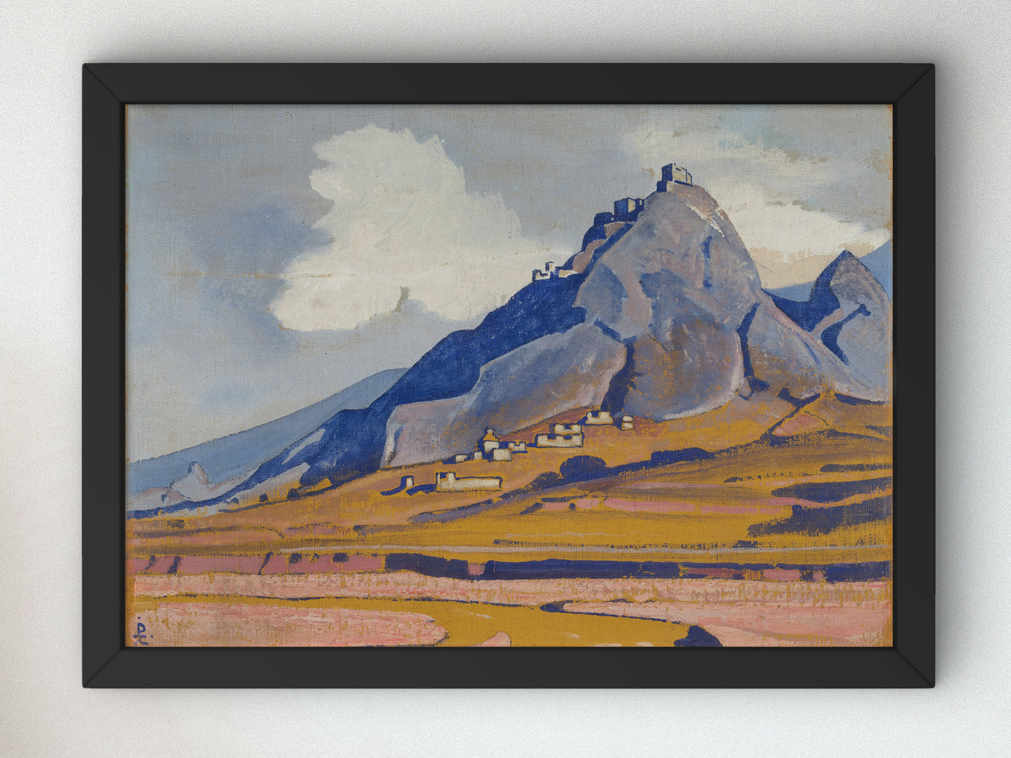 Mulbekh by Nicholas Roerich 1925, Wall Art Print, Fine Art Reproduction, Museum Quality Decor, Poster