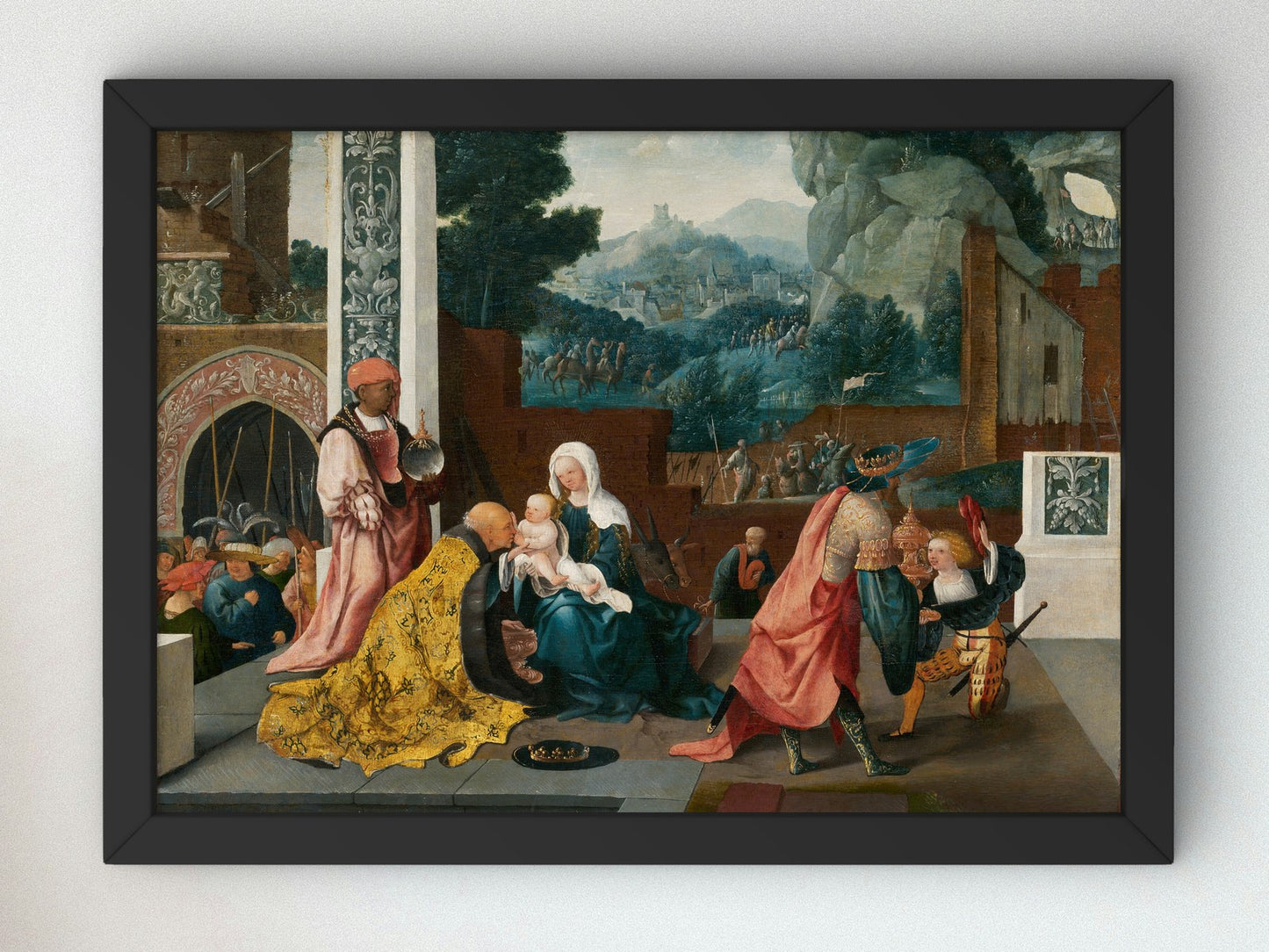Adoration of the Magi by Jan van Scorel 1519, Wall Art Print, Fine Art Reproduction, Museum Quality Decor, Poster