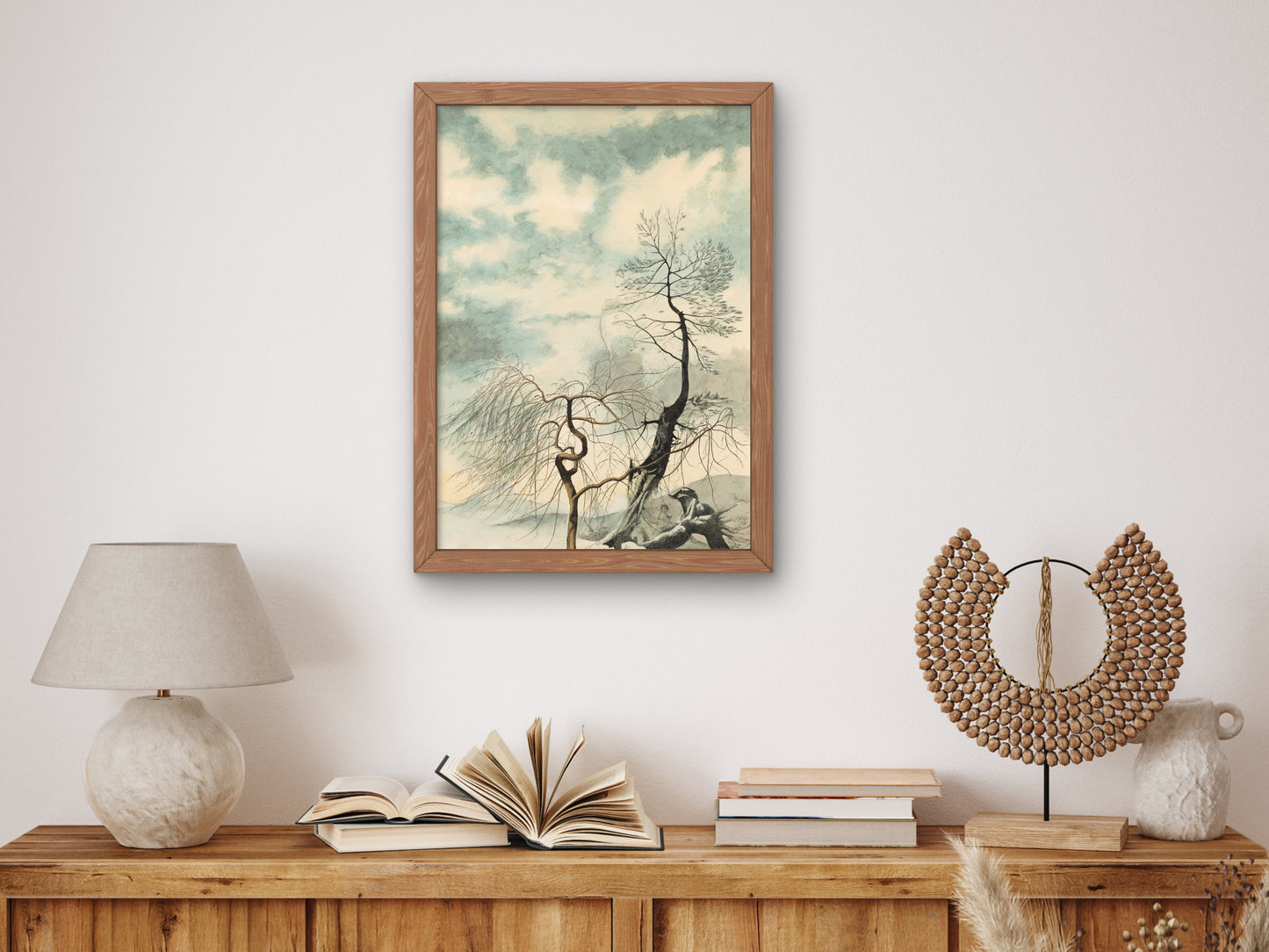 Winter Trees by Léon Spilliaert 1942, Wall Art Print, Fine Art Reproduction, Museum Quality Decor, Poster