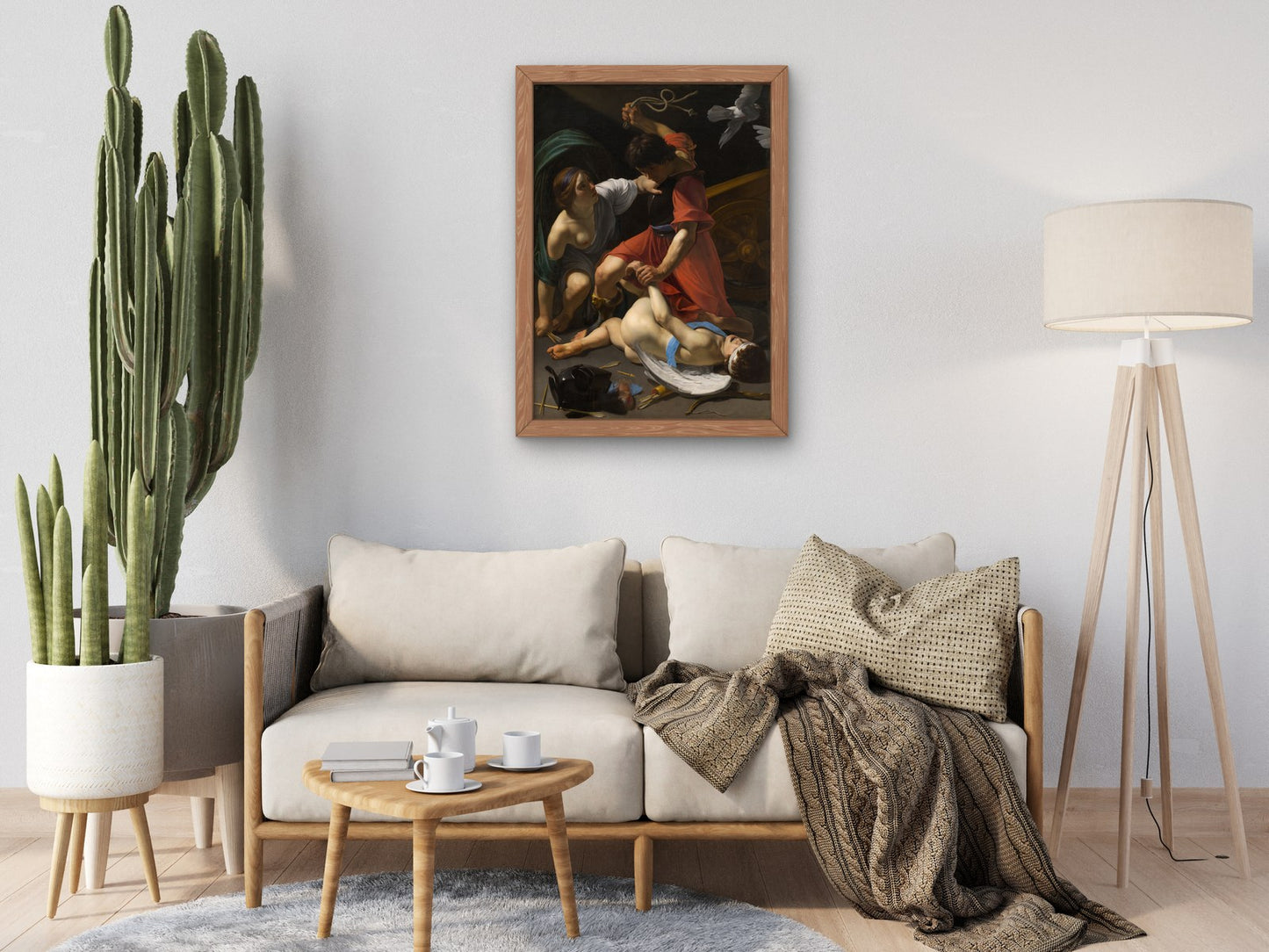 Cupid Chastised by Bartolomeo Manfredi 1613, Wall Art Print, Fine Art Reproduction, Museum Quality Decor, Poster