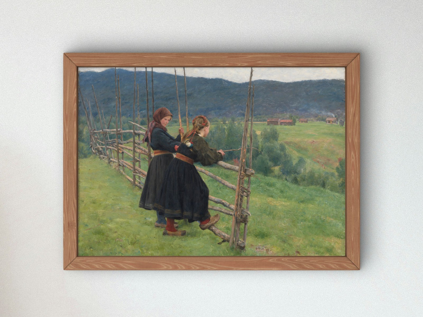 September by Erik Werenskiold 1883, Wall Art Print, Fine Art Reproduction, Museum Quality Decor, Poster