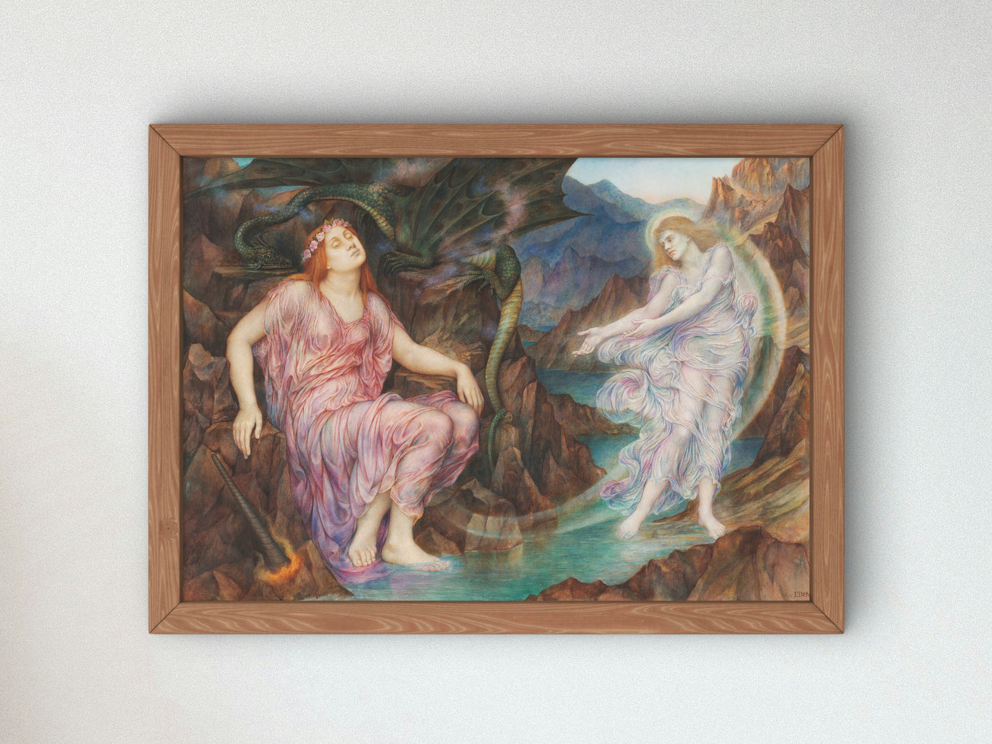 The Passing of the Soul at Death by Evelyn De Morgan 1914, Wall Art Print, Fine Art Reproduction, Museum Quality Decor, Poster