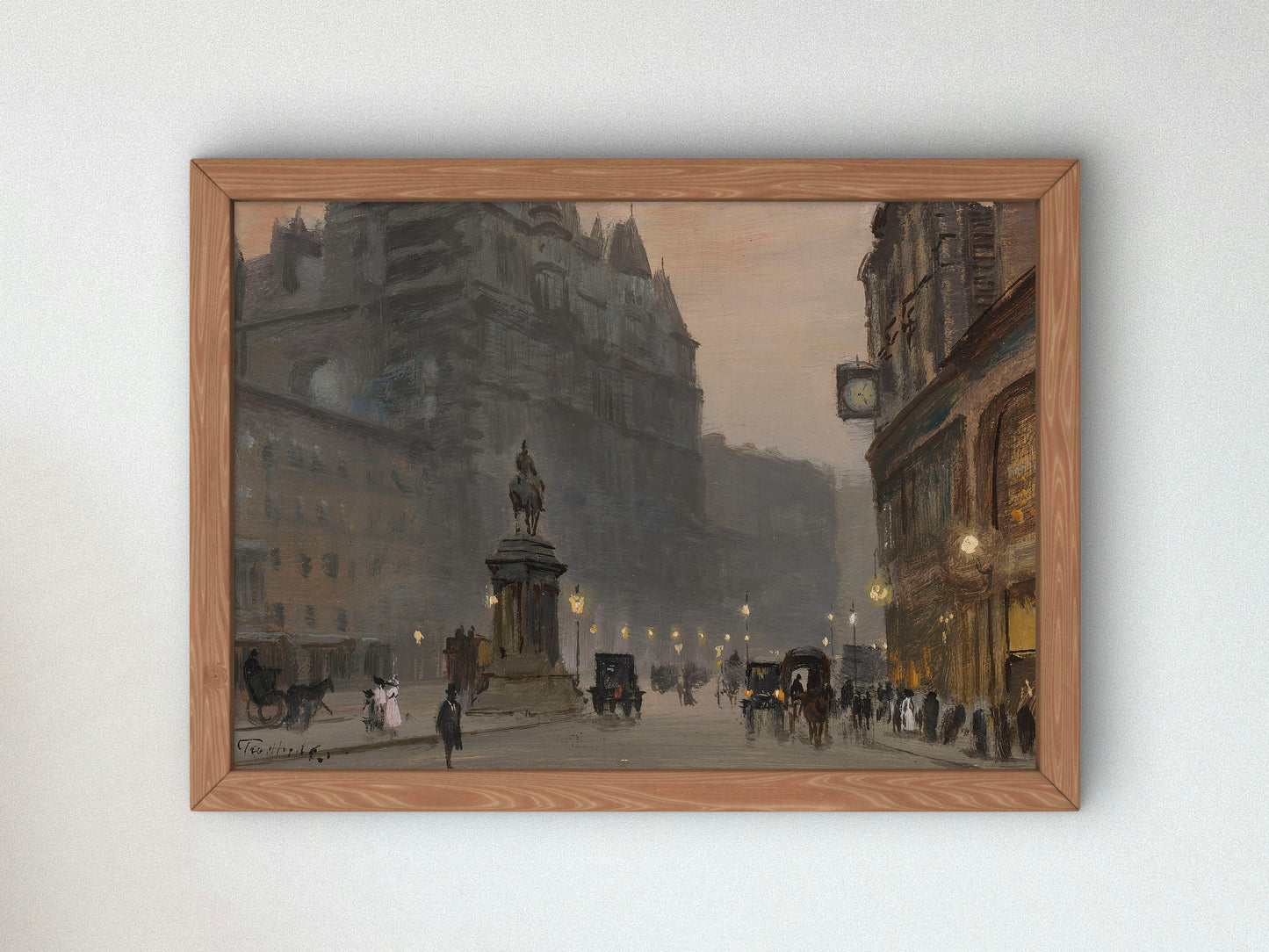 In Knightsbridge and Down Piccadilly by the Green Park by George Hyde Pownall, Wall Art Print, Fine Art Reproduction, Museum Quality Decor