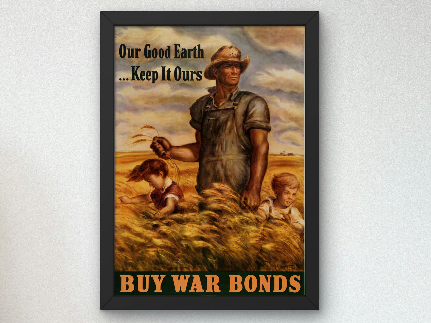 Our Good Earth, Keep It Ours by John Steuart Curry 1942, Wall Art Print, Fine Art Reproduction, Museum Quality Decor, Poster