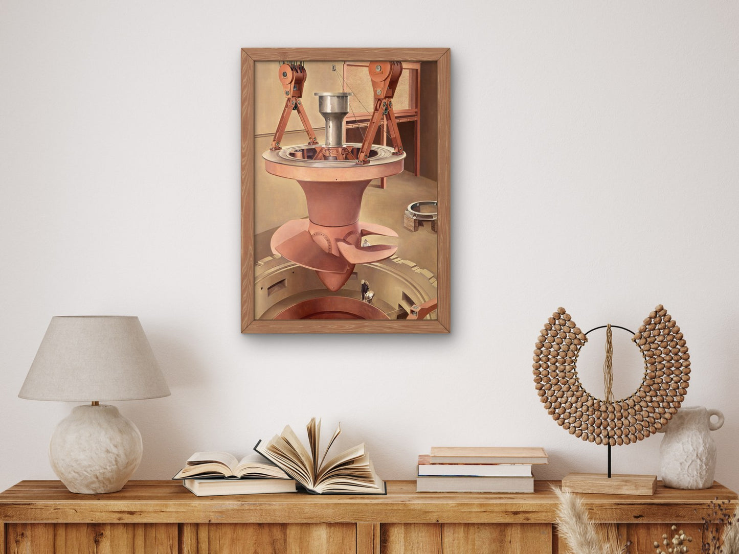 Suspended Power by Charles Sheeler 1939, Wall Art Print, Fine Art Reproduction, Museum Quality Decor, Poster