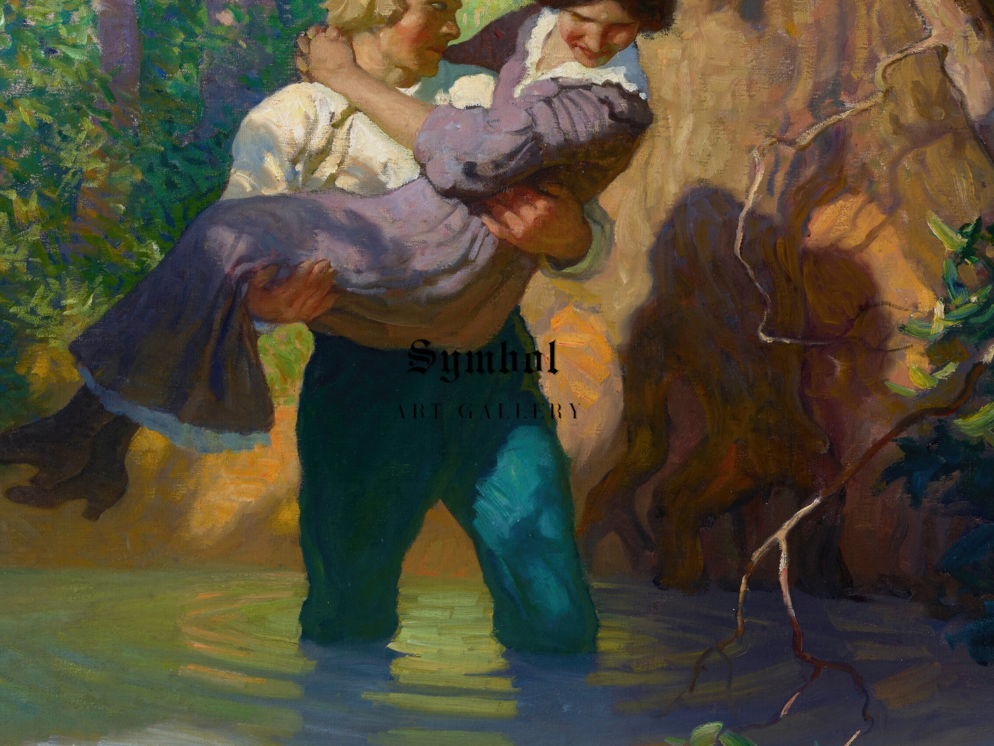 Don't Let Me Fall She Begged by Newell Convers Wyeth 1912, Wall Art Print, Fine Art Reproduction, Museum Quality Decor, Poster