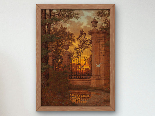At the Castle Gate by Ferdinand Knab, Wall Art Print, Fine Art Reproduction, Museum Quality Decor, Poster