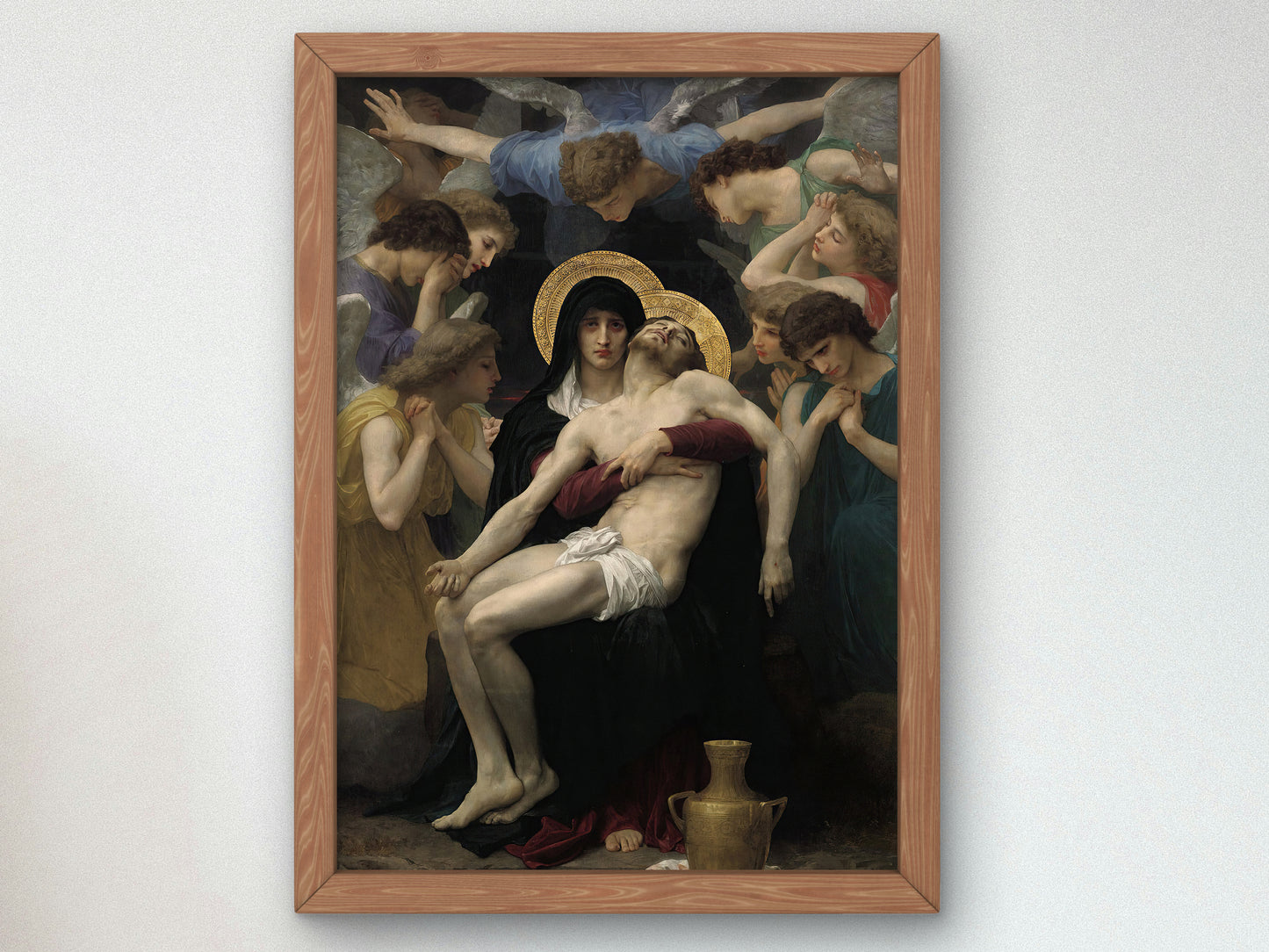 Pieta by William Bouguereau 1876, Wall Art Print, Fine Art Reproduction, Museum Quality Decor, Poster