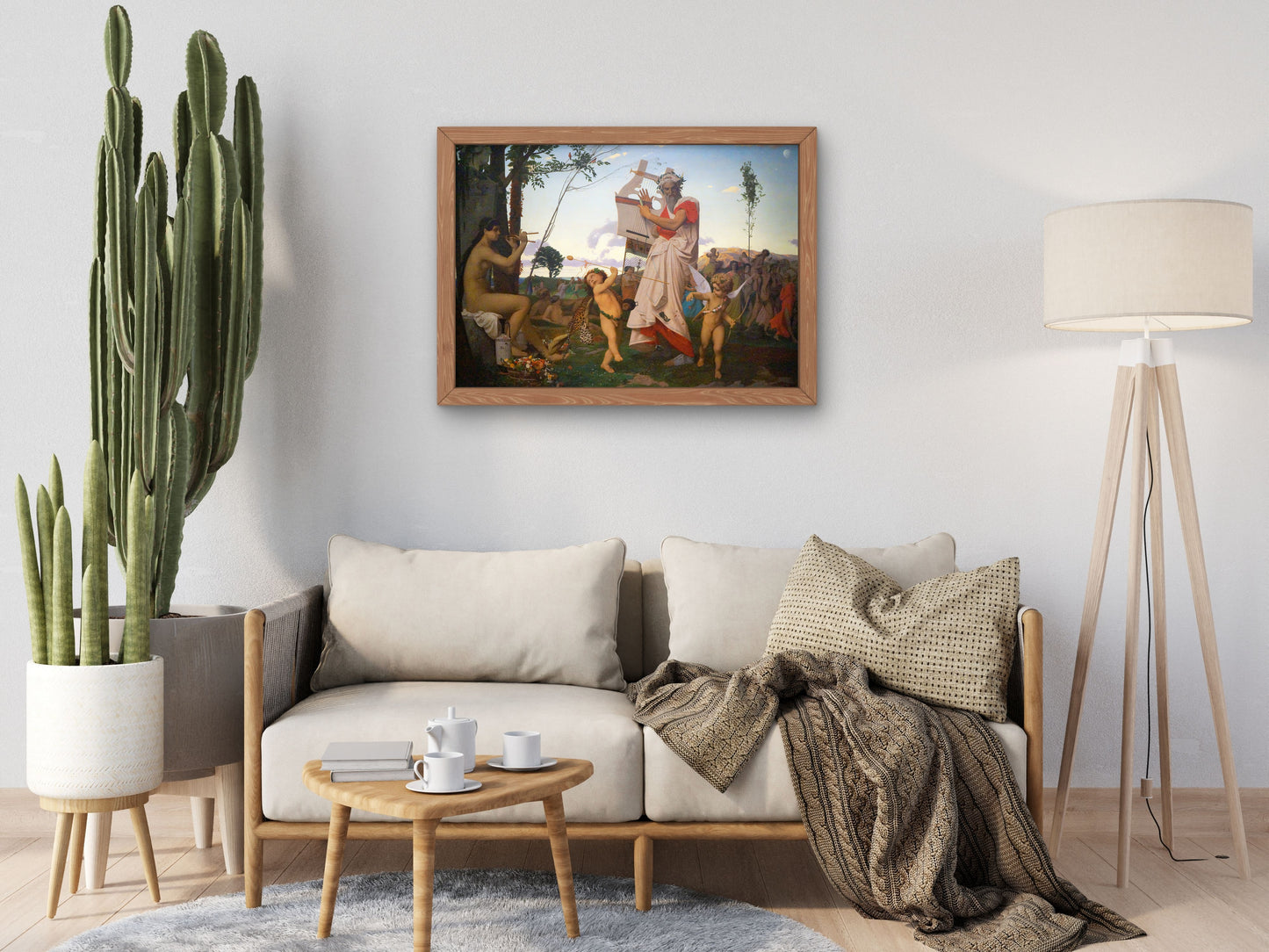 Anacreon, Bacchus and Cupid by Jean Leon Gerome, Wall Art Print, Fine Art Reproduction, Museum Quality Decor, Poster