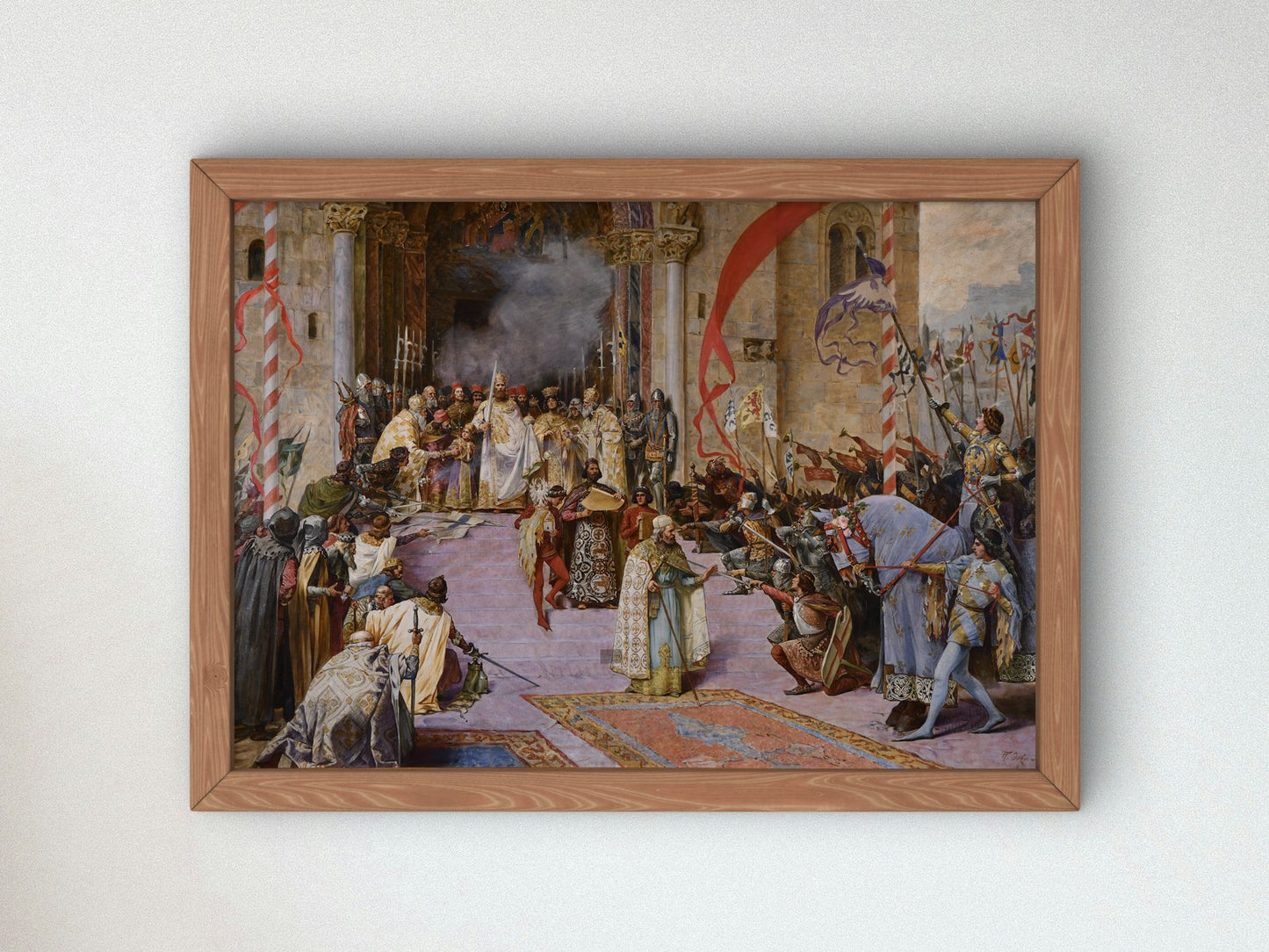 The Proclamation of Dusans Code by Paja Jovanovic 1930, Wall Art Print, Fine Art Reproduction, Museum Quality Decor, Poster