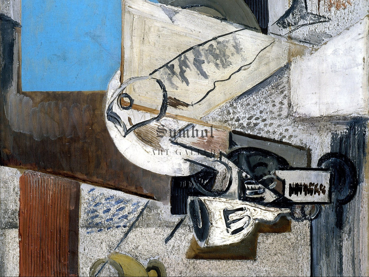 Still Life with a Pickled Herring by Emil Filla 1915, Wall Art Print, Fine Art Reproduction, Museum Quality Decor, Poster