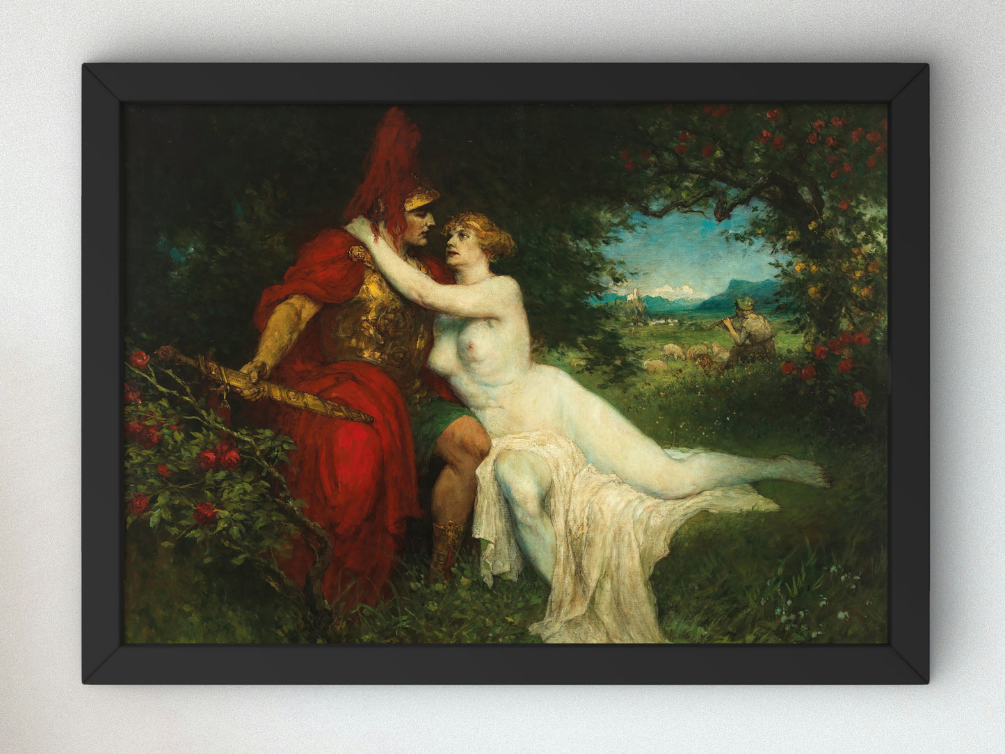 Tannhäuser and Venus in the Venusberg by Ferdinand Leeke 1901, Wall Art Print, Fine Art Reproduction, Museum Quality Decor, Poster