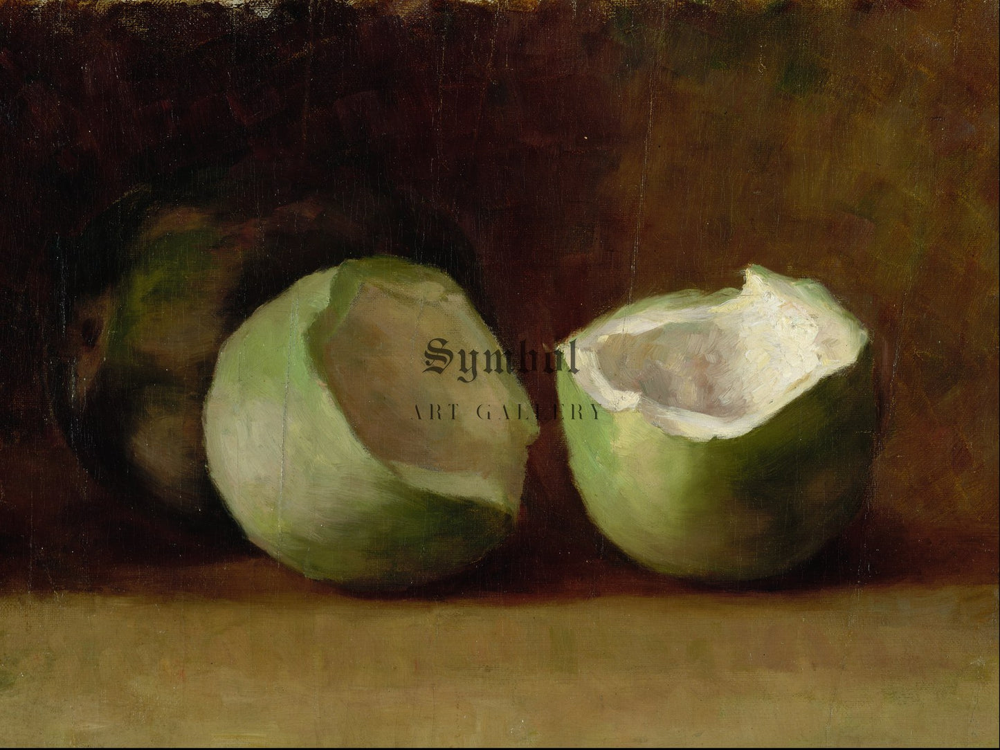 Melons by Emily Carr 1890, Wall Art Print, Fine Art Reproduction, Museum Quality Decor, Poster