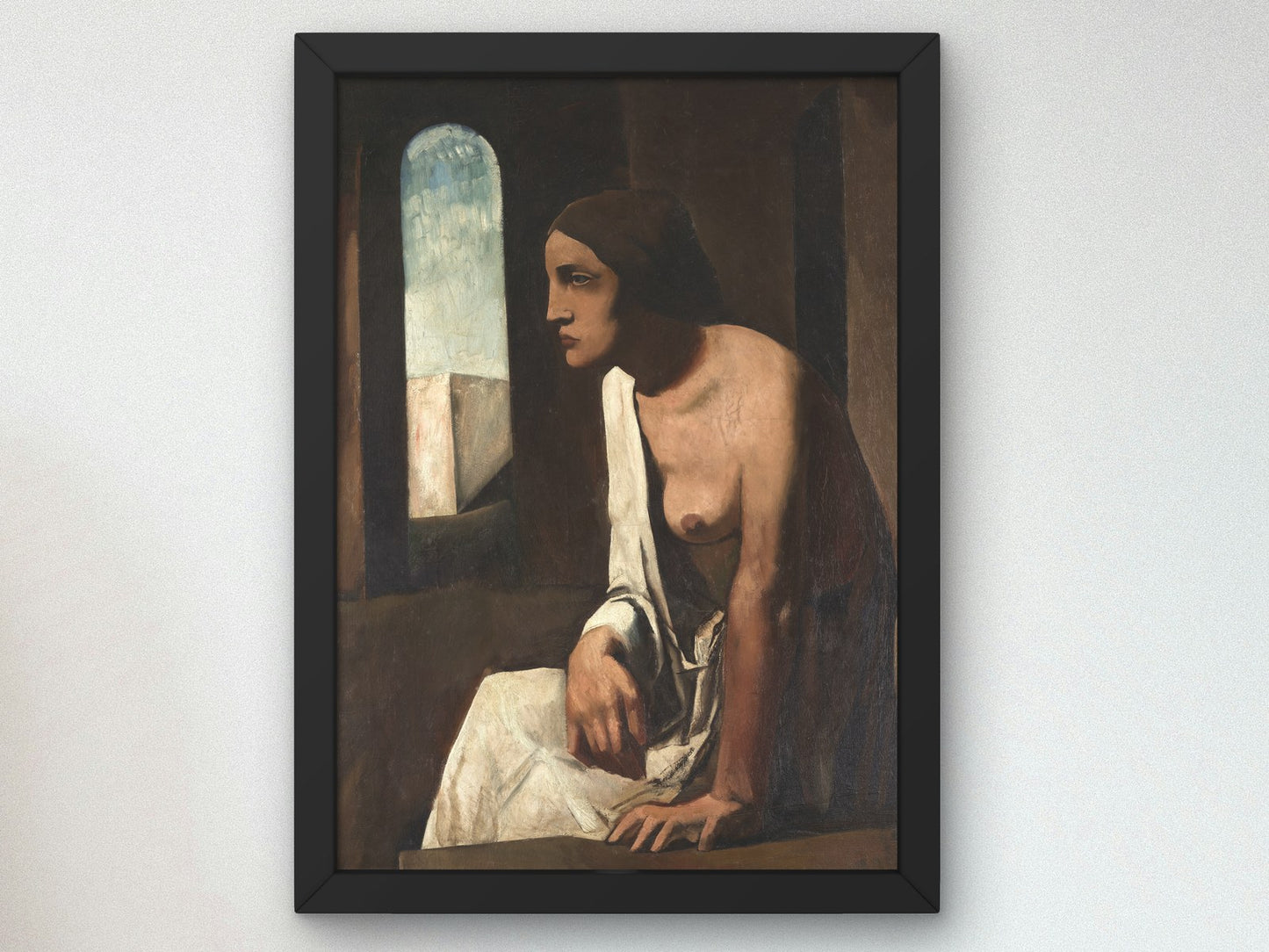 Solitudine by Mario Sironi 1925, Wall Art Print, Fine Art Reproduction, Museum Quality Decor, Poster