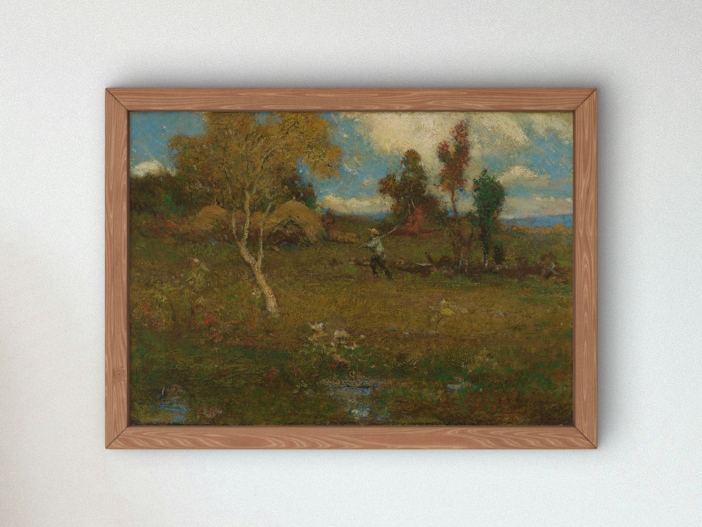 Return from the Farm by Elliott Daingerfield 1917, Wall Art Print, Fine Art Reproduction, Museum Quality Decor, Poster