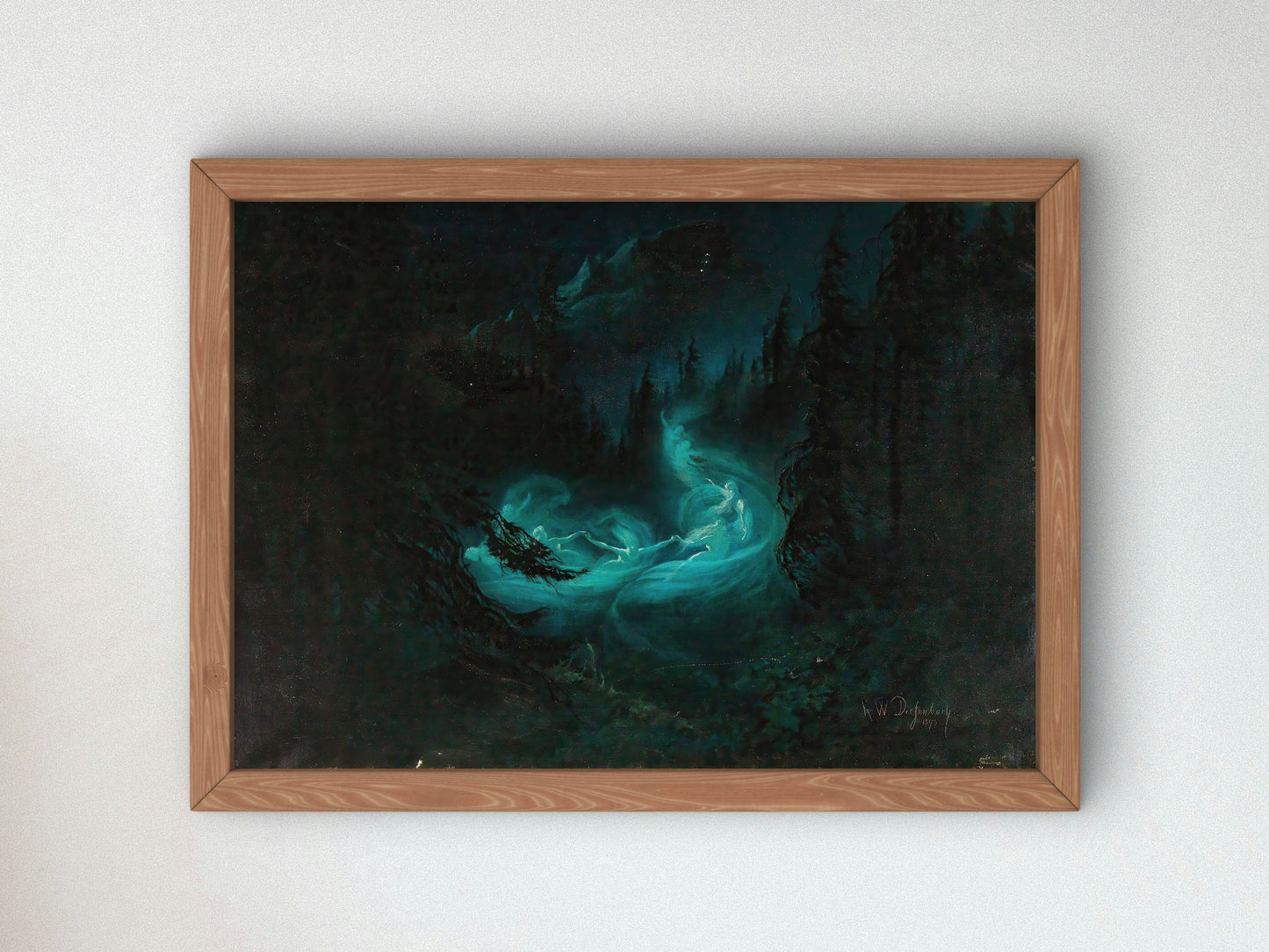 The Fairy Dance by Karl Wilhelm Diefenbach 1895, Wall Art Print, Fine Art Reproduction, Museum Quality Decor, Poster