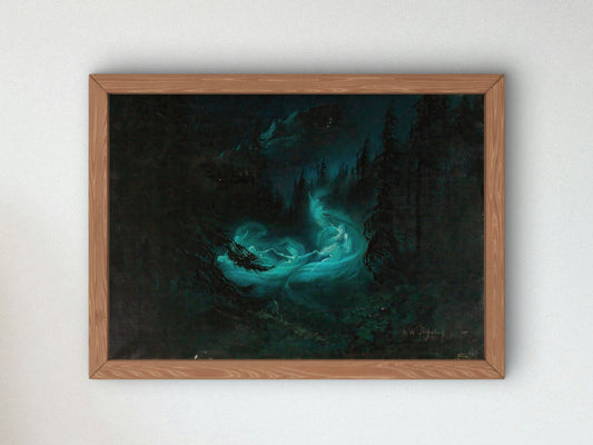 The Fairy Dance by Karl Wilhelm Diefenbach 1895, Wall Art Print, Fine Art Reproduction, Museum Quality Decor, Poster