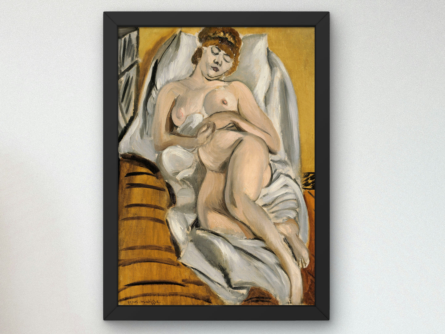 Reclining Nude by Henri Matisse 1915, Wall Art Print, Fine Art Reproduction, Museum Quality Decor, Poster