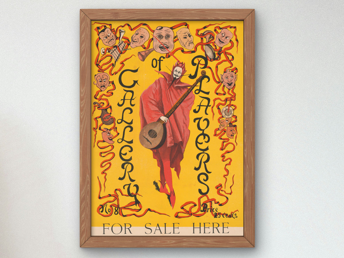 Gallery of Players by Unknown, Wall Art Print, Fine Art Reproduction, Museum Quality Decor, Poster