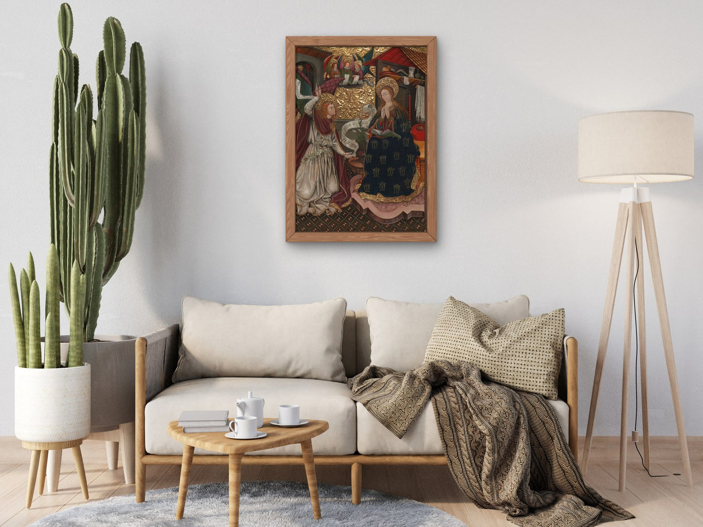The Annunciation and The Nativity by Jaume Ferrer the Younger 1457, Wall Art Print, Fine Art Reproduction, Museum Quality Decor, Poster