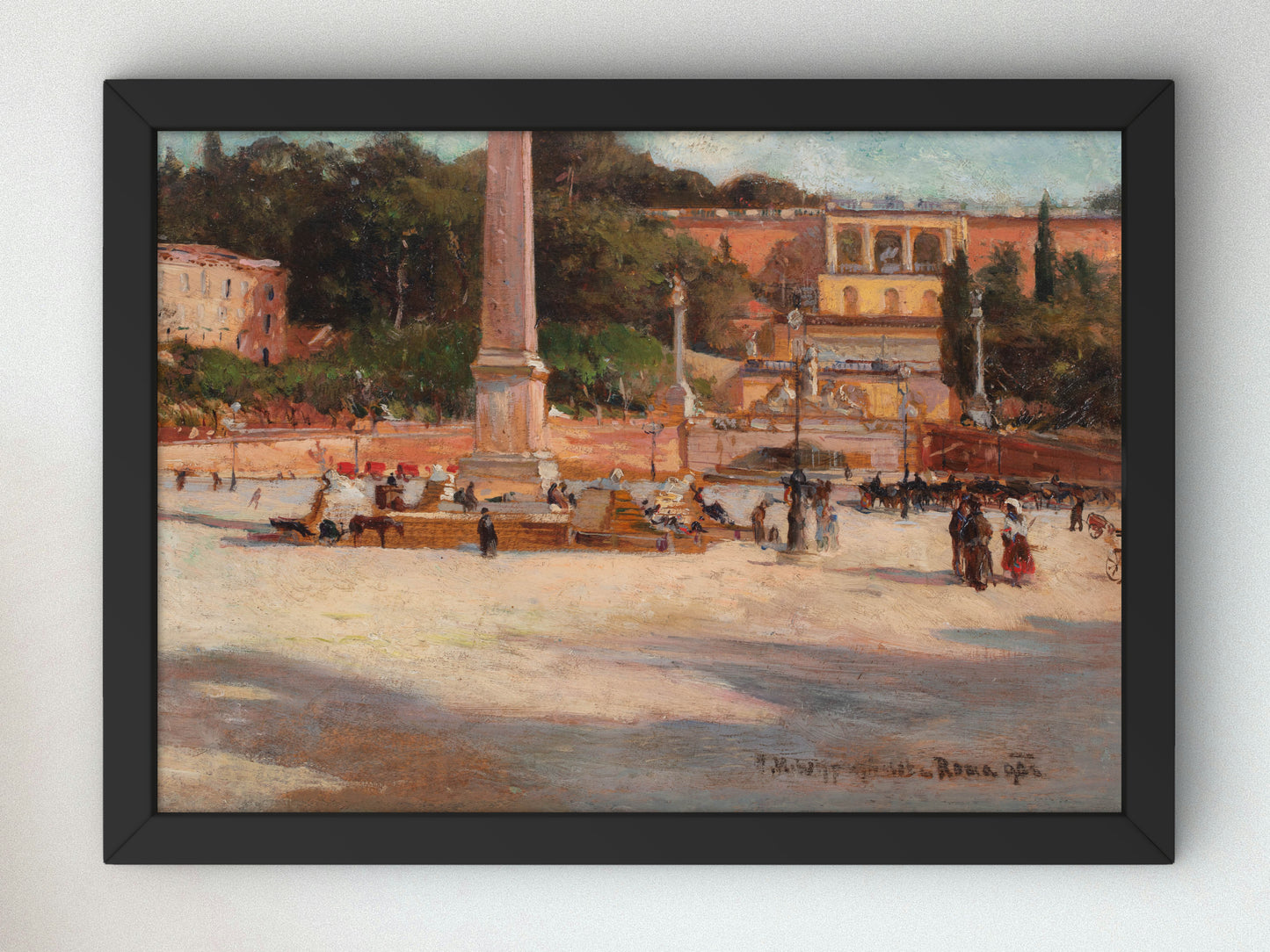 In Rome by Feliks Michał Wygrzywalski 1906, Wall Art Print, Fine Art Reproduction, Museum Quality Decor, Poster