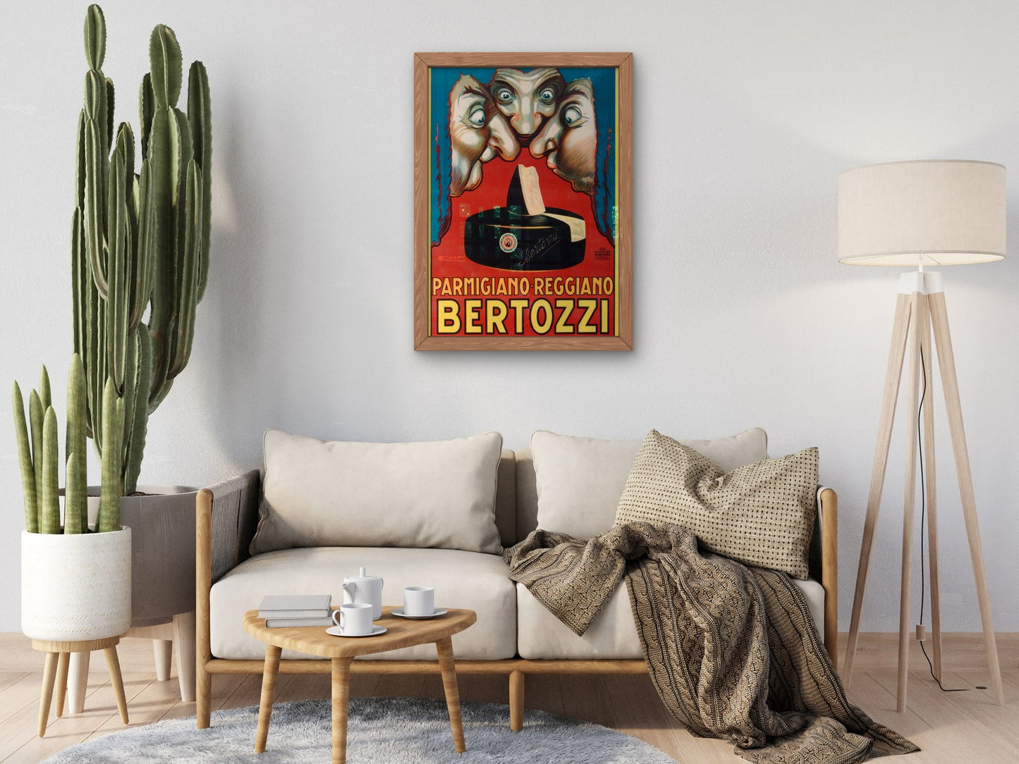 Parmigiano Reggiano Bertozzi Parma by Achille Mauzan 1930, Wall Art Print, Fine Art Reproduction, Museum Quality Decor, Poster