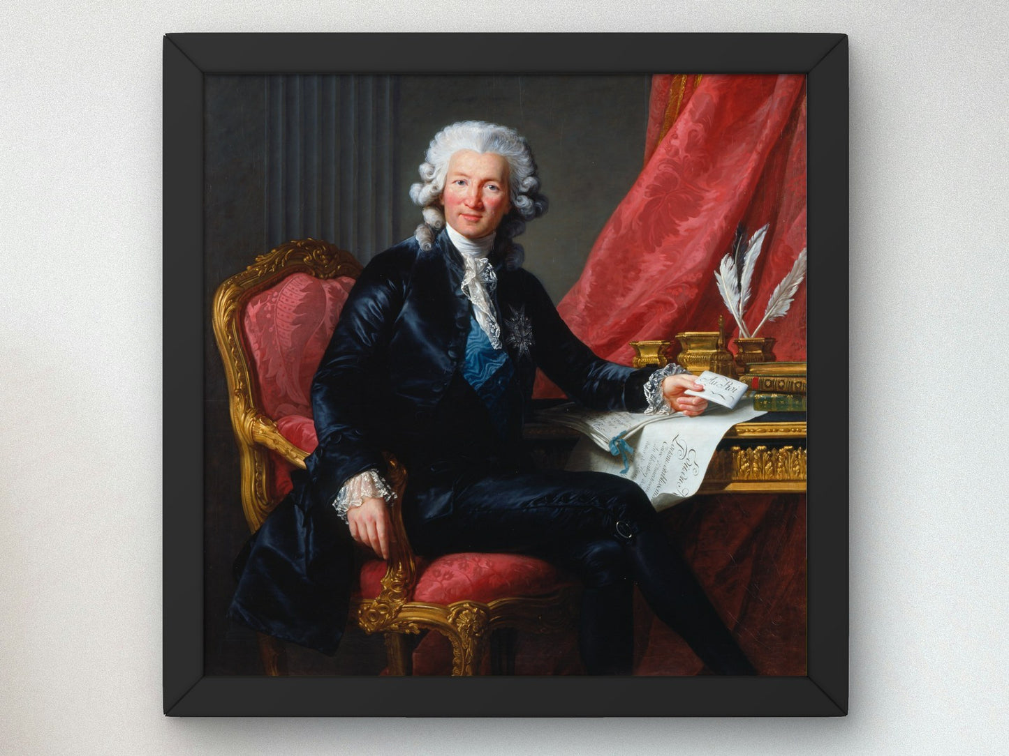 Portrait of Charles Alexandre de Calonne by Élisabeth Vigée Le Brun 1784, Wall Art Print, Fine Art Reproduction, Museum Quality Decor