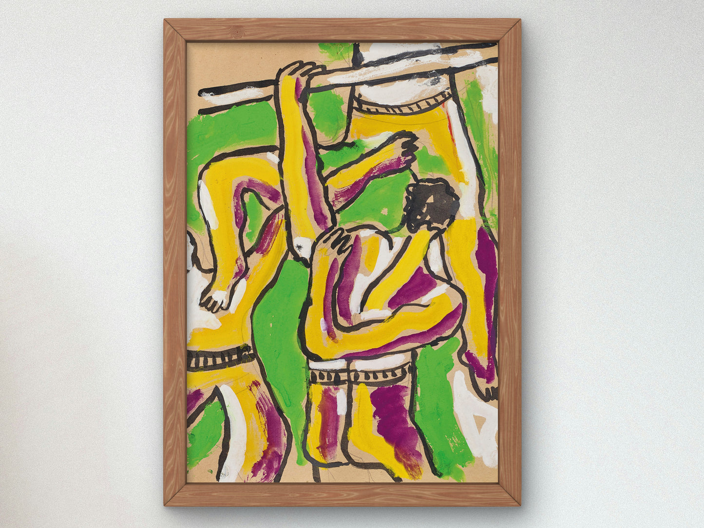 Acrobats by Fernand Léger 1950, Wall Art Print, Fine Art Reproduction, Museum Quality Decor, Poster