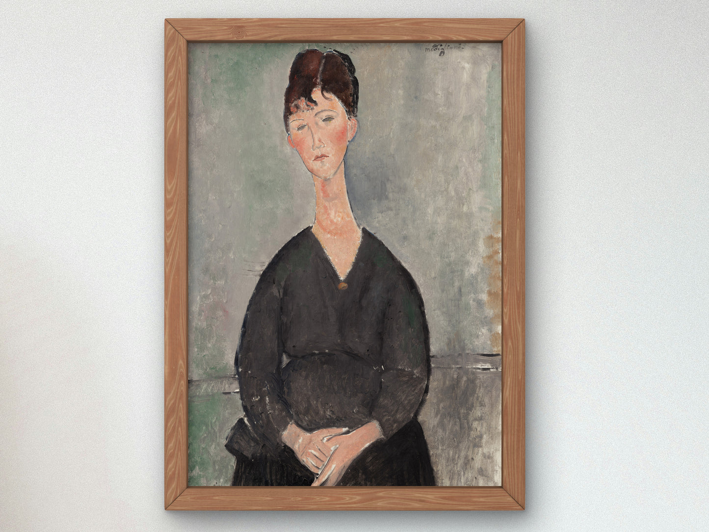 Café Singer by Amedeo Modigliani 1917, Wall Art Print, Fine Art Reproduction, Museum Quality Decor, Poster
