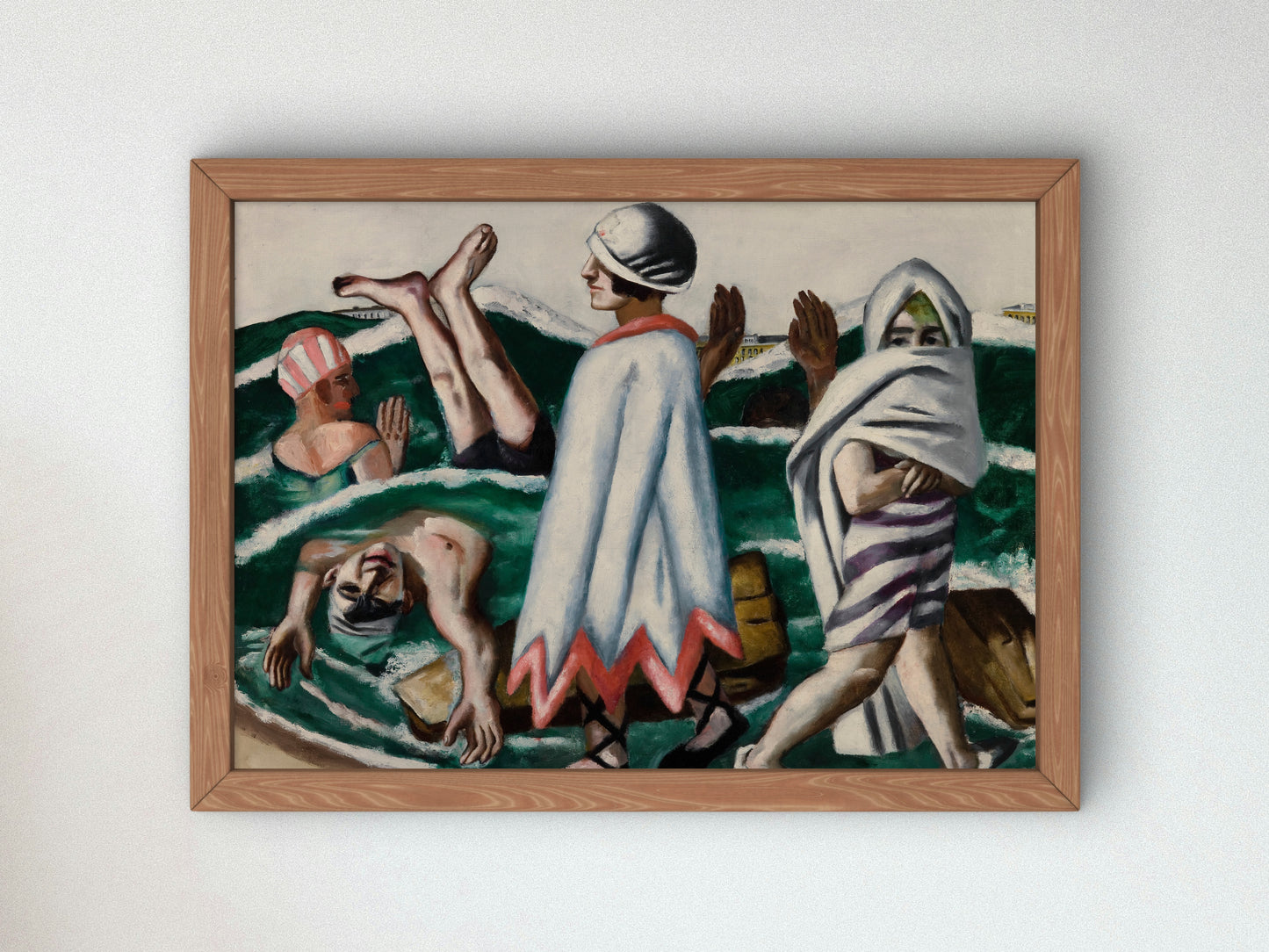 Lido by Max Beckmann 1924, Wall Art Print, Fine Art Reproduction, Museum Quality Decor, Poster