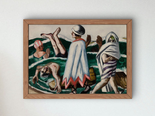 Lido by Max Beckmann 1924, Wall Art Print, Fine Art Reproduction, Museum Quality Decor, Poster