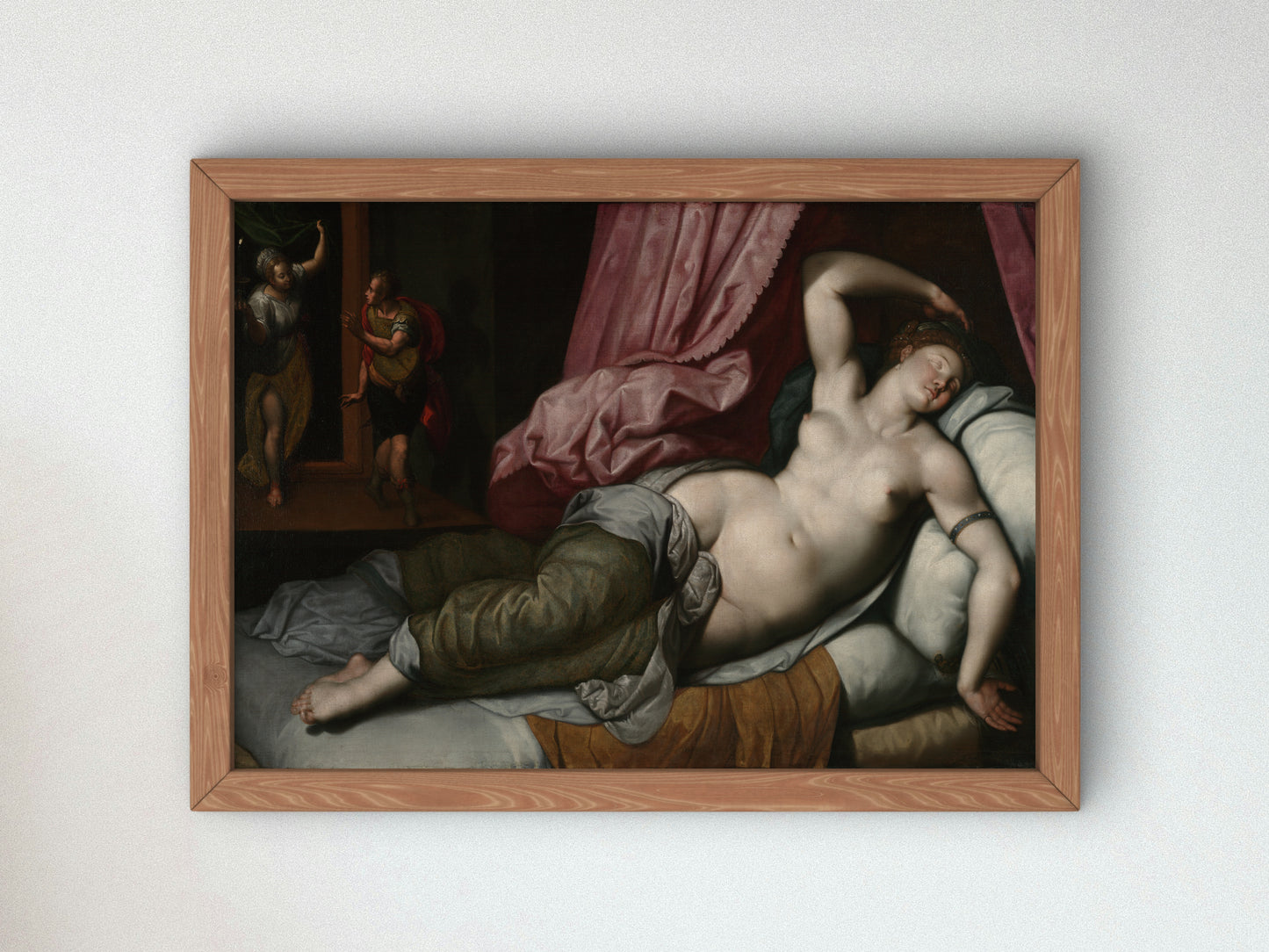 Paris Being Admitted to the Bedchamber of Helen by Jacob De Backer 1585, Wall Art Print, Fine Art Reproduction, Museum Quality Decor, Poster