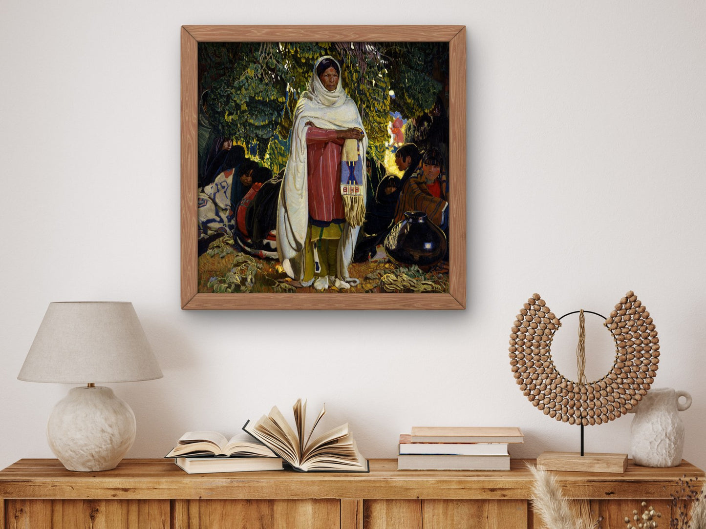 The Gift by Ernest L. Blumenschein 1922, Wall Art Print, Fine Art Reproduction, Museum Quality Decor, Poster