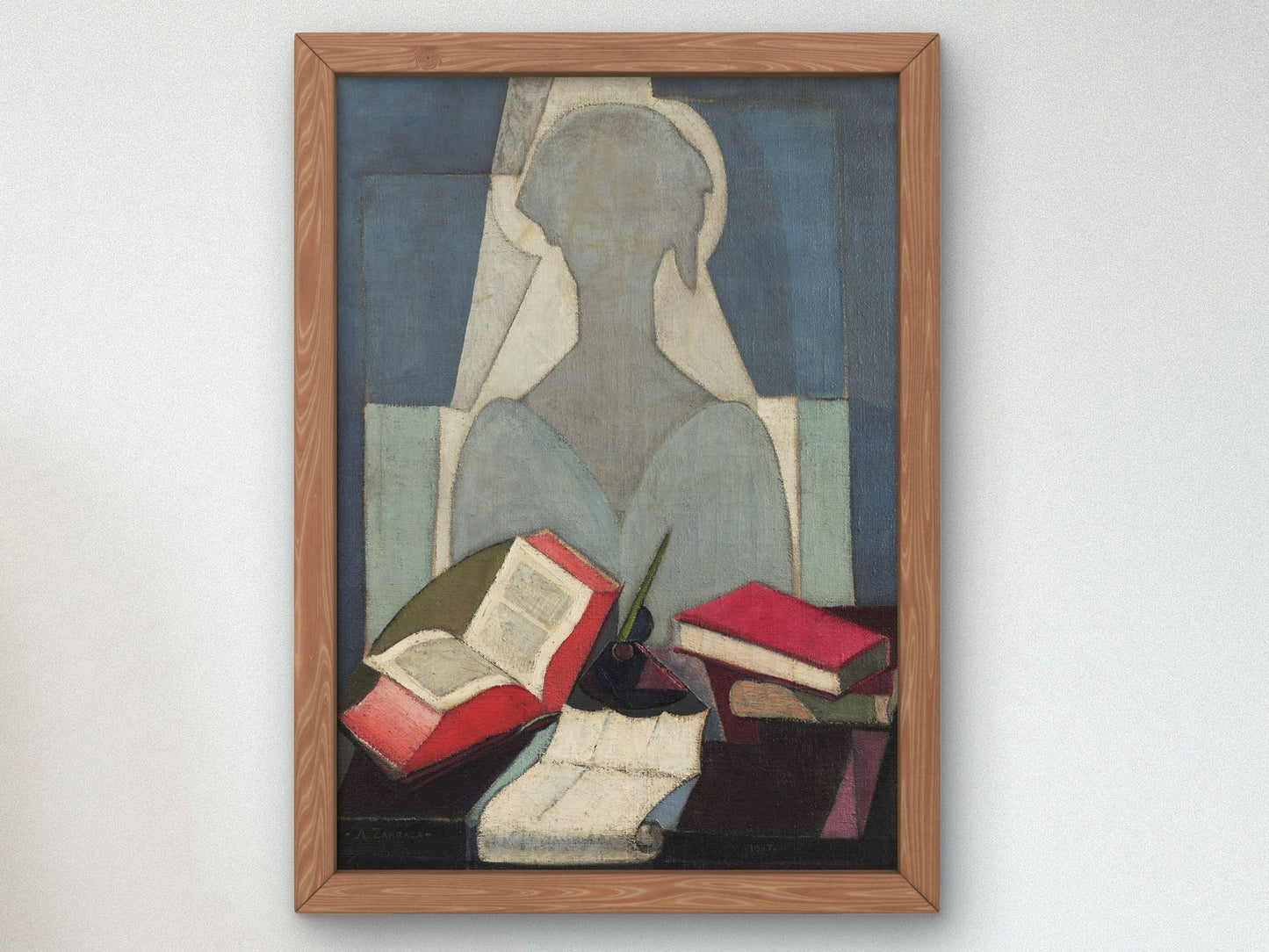 The Poetess by Ángel Zárraga 1917, Wall Art Print, Fine Art Reproduction, Museum Quality Decor, Poster