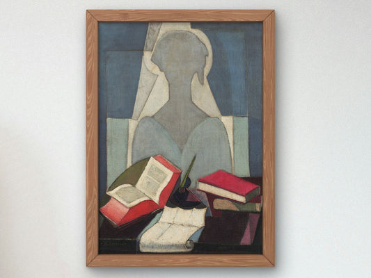 The Poetess by Ángel Zárraga 1917, Wall Art Print, Fine Art Reproduction, Museum Quality Decor, Poster