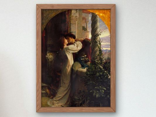 Romeo and Juliet by Frank Bernard Dicksee 1884, Wall Art Print, Fine Art Reproduction, Museum Quality Decor, Poster