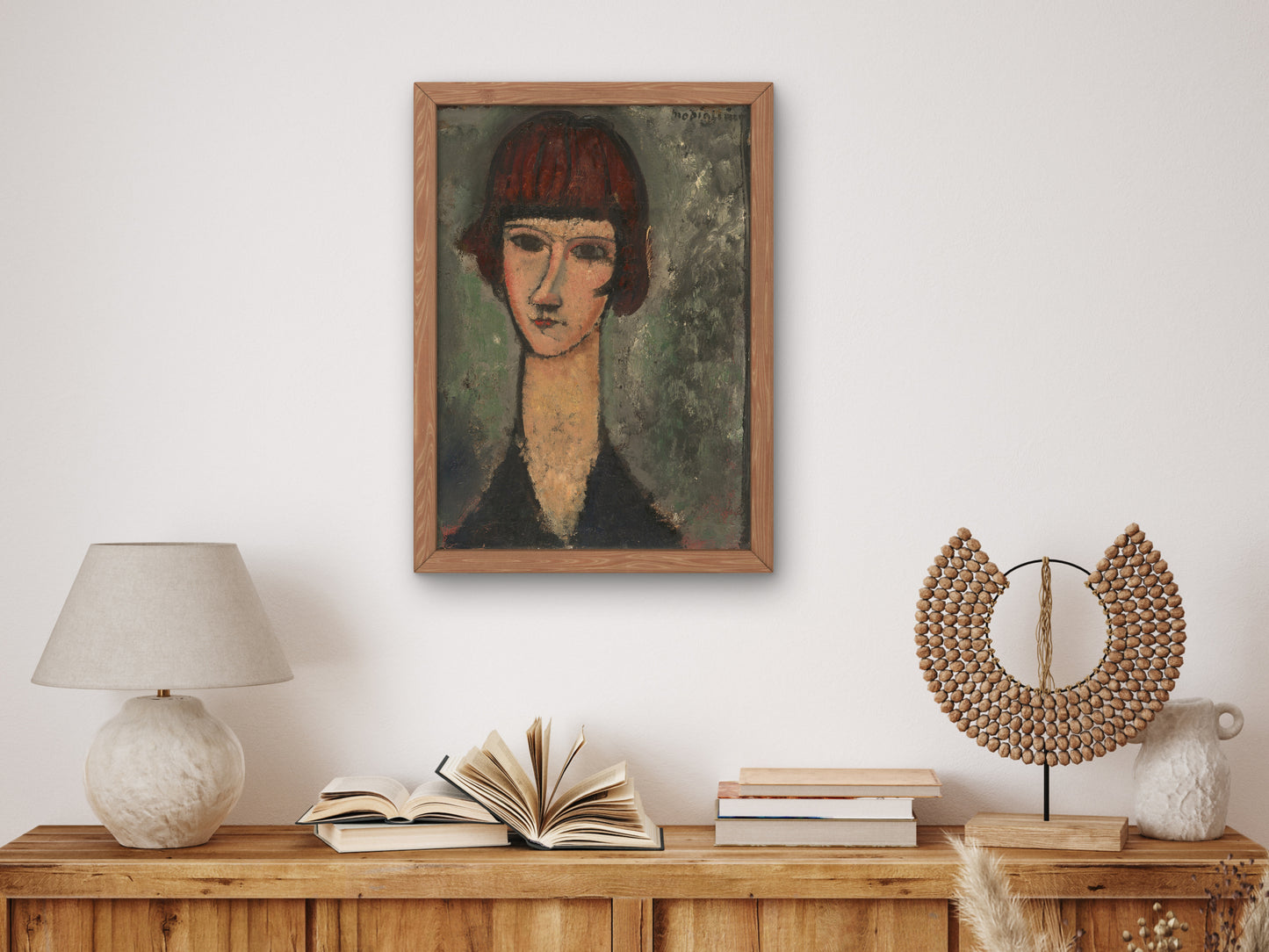 Portrait of a Woman by Amedeo Modigliani 1917, Wall Art Print, Fine Art Reproduction, Museum Quality Decor, Poster