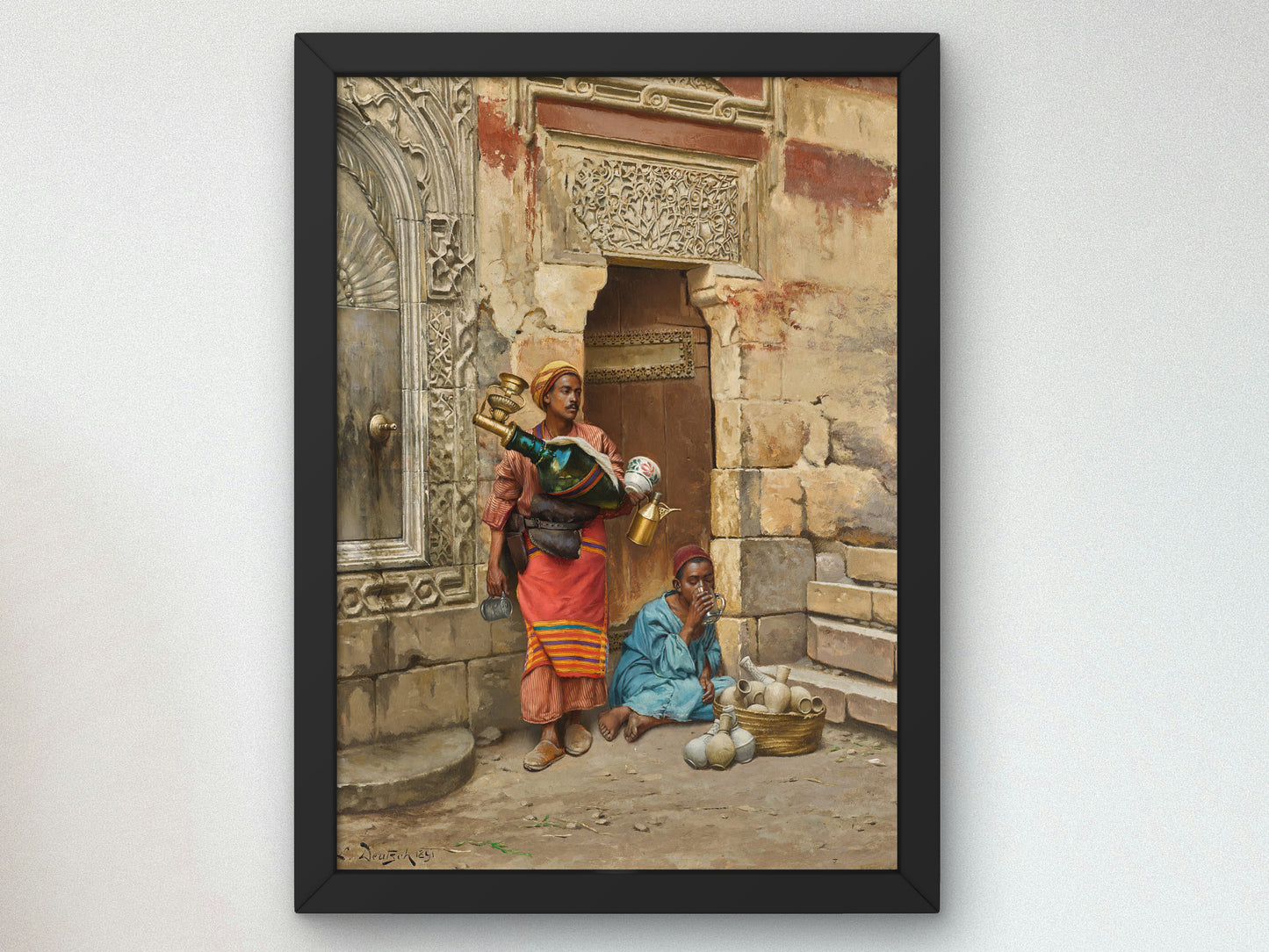 The Water Seller by Ludwig Deutsch 1891, Wall Art Print, Fine Art Reproduction, Museum Quality Decor, Poster