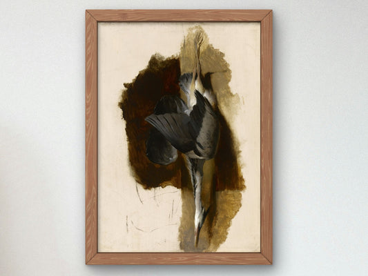 Study of a Dead Heron by Edwin Landseer 1832, Wall Art Print, Fine Art Reproduction, Museum Quality Decor, Poster