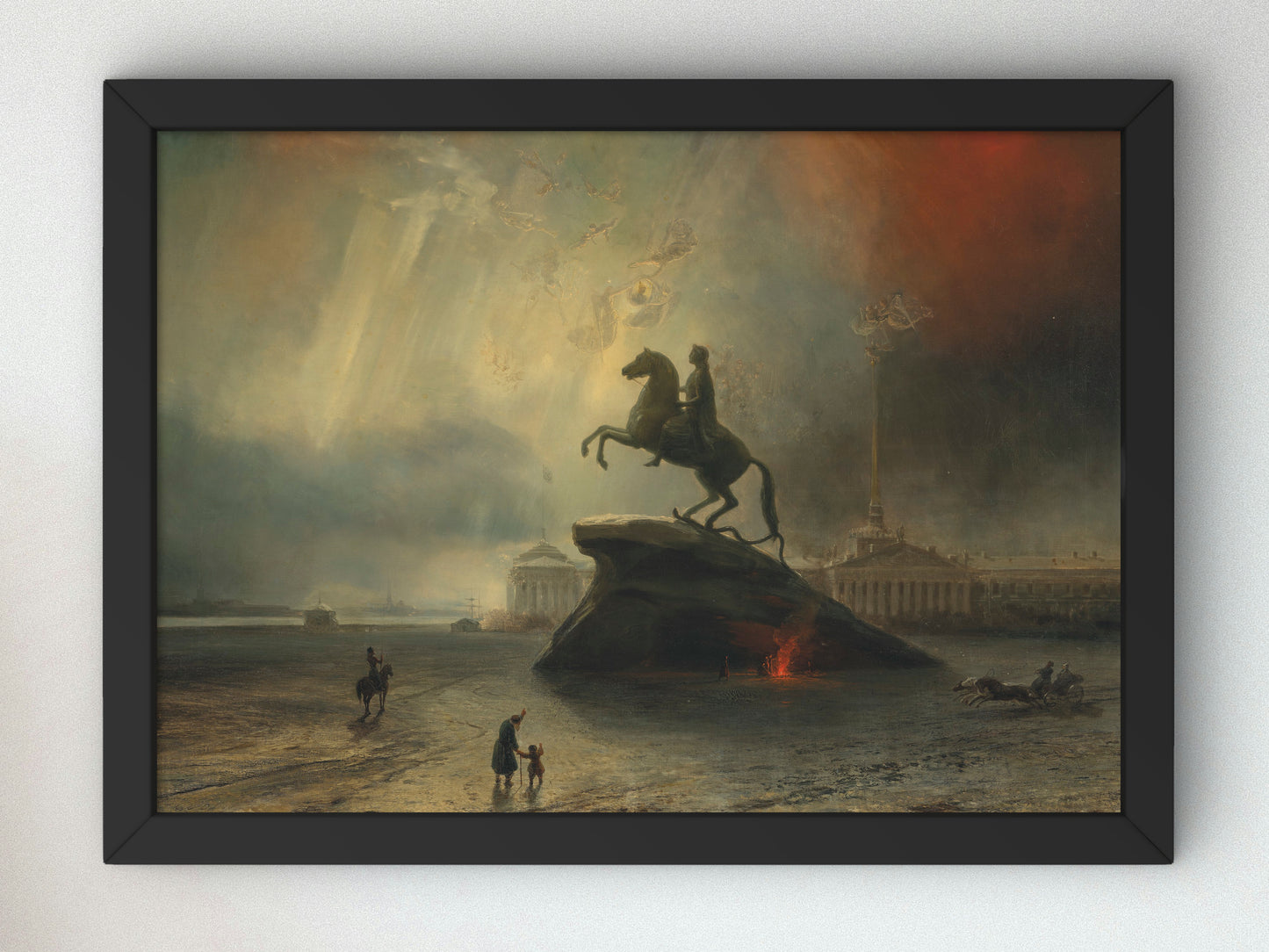 The Bronze Horseman by Henriette Gudin, Wall Art Print, Fine Art Reproduction, Museum Quality Decor, Poster
