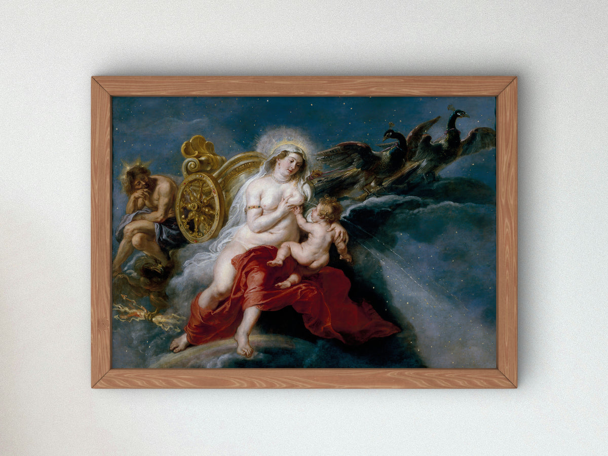 The Origin of the Milky Way by Peter Paul Rubens 1636, Wall Art Print, Fine Art Reproduction, Museum Quality Decor, Poster