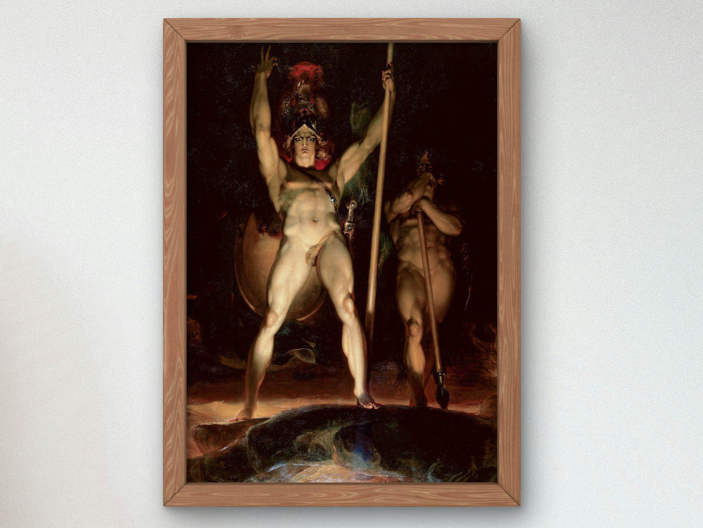 Satan Summoning his Legions by Thomas Lawrence 1796, Wall Art Print, Fine Art Reproduction, Museum Quality Decor, Poster