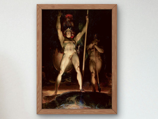 Satan Summoning his Legions by Thomas Lawrence 1796, Wall Art Print, Fine Art Reproduction, Museum Quality Decor, Poster