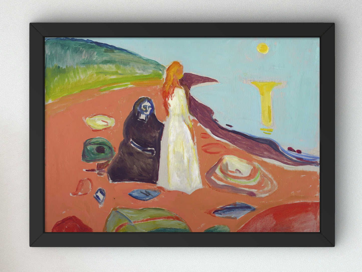 Two Women on the Shore II by Edvard Munch 1935, Wall Art Print, Fine Art Reproduction, Museum Quality Decor, Poster