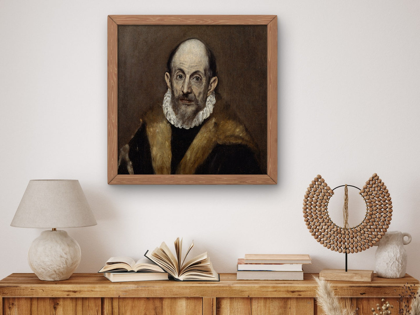 Portrait of an Old Man by El Greco 1595, Wall Art Print, Fine Art Reproduction, Museum Quality Decor, Poster
