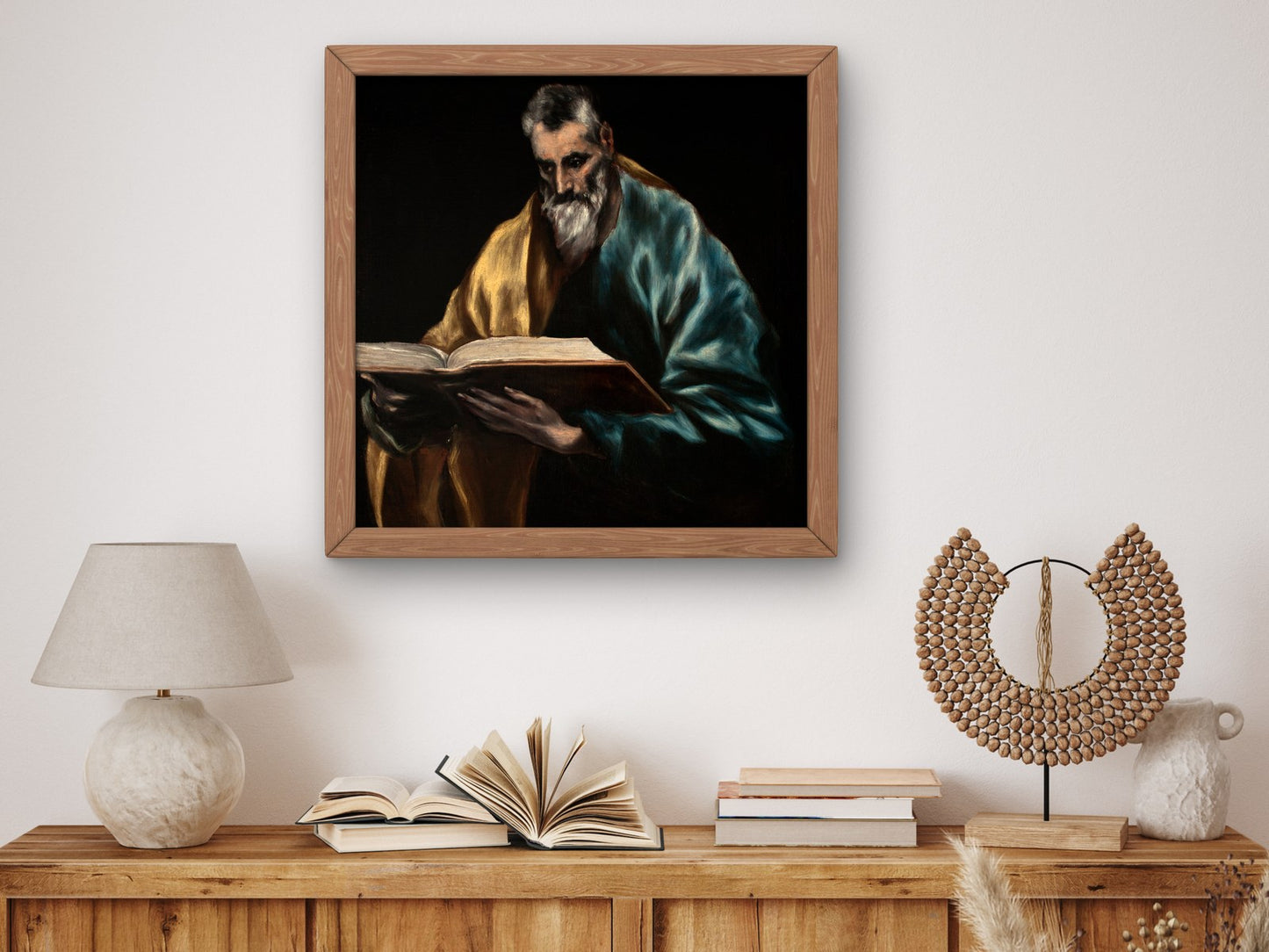 Saint Simon by El Greco 1610, Wall Art Print, Fine Art Reproduction, Museum Quality Decor, Poster